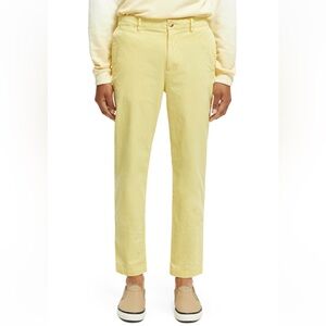 Scotch & Soda The Drift Men's fine corduroy yellow chinos